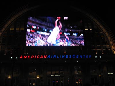 Giant TV at the AAC