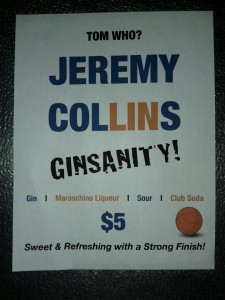Jeremy Collins Ginsanity Poster